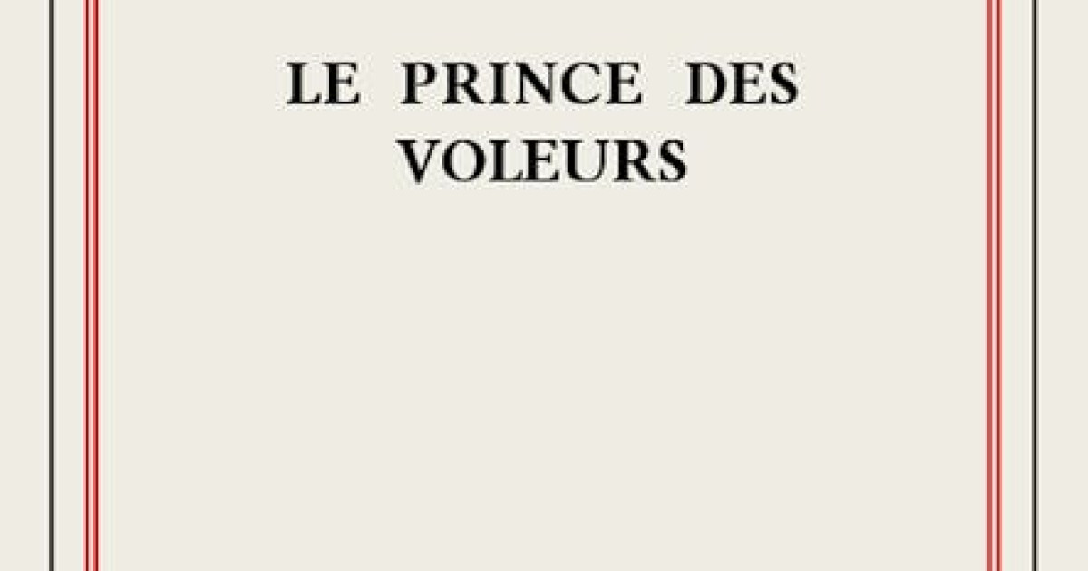 Le Prince Des Voleurs Page De Garde